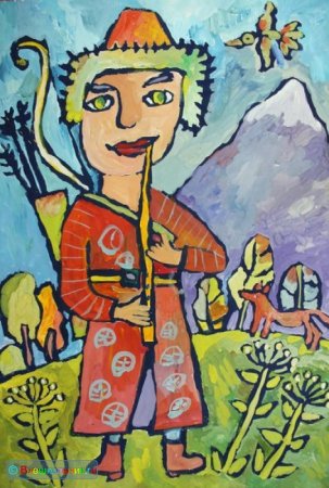 Флейта карандашом