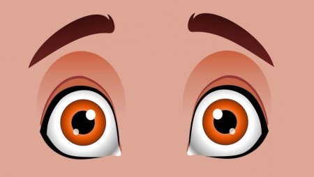 Мультяшные детские глаза
