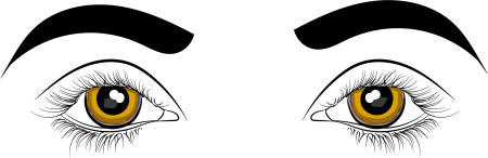 Глаза и брови раскраска