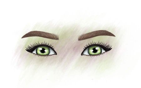 Нарисованные брови