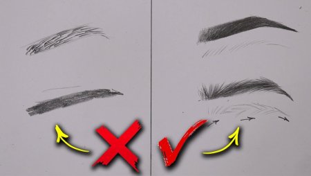 Рисуем брови