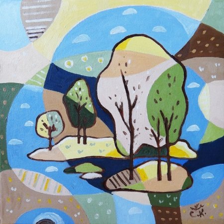 Декоративная сюжетная композиция