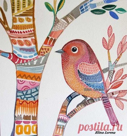 Декоративная композиция птицы