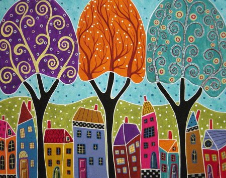 Карла Жерар наивная живопись осень