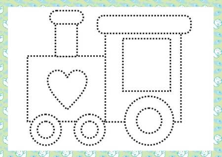 Рисование по контуру для детей