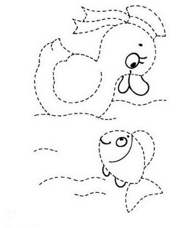 Рисование по точкам для малышей