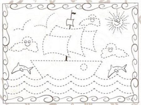 Раскраски обводилки