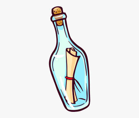 Бутылка нарисованная