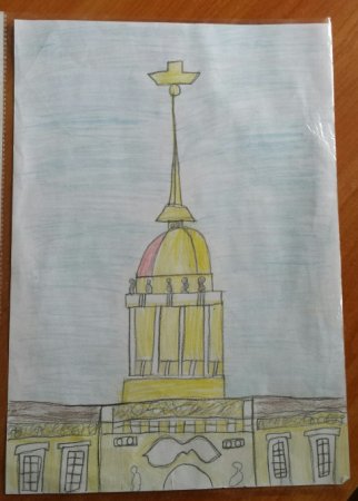 Санкт-Петербург Адмиралтейство акварель