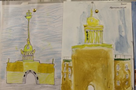 Здание Адмиралтейства в Санкт-Петербурге рисунок