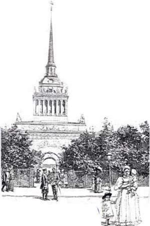 Адмиралтейство в Санкт-Петербурге вектор