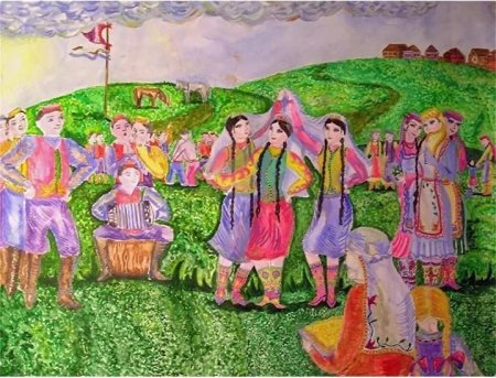 Сабантуй Башкирский праздник рисунок