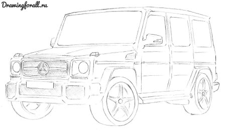 Раскраска Мерседес Гелендваген g63 AMG