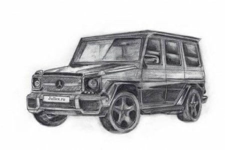 Мерседес Гелендваген рисунок