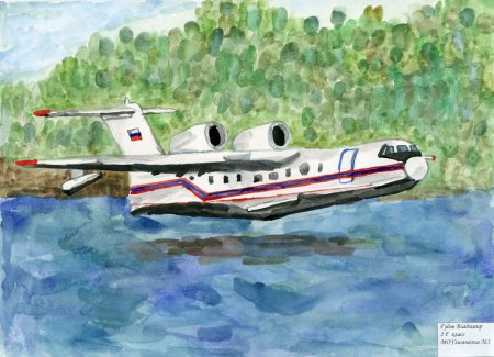 Самолет рисунок