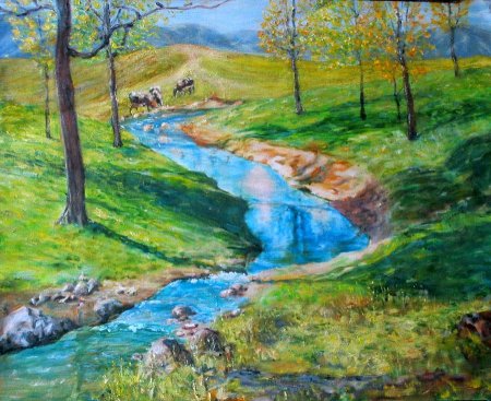 Река рисунок