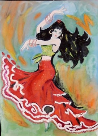 Цыганка рисунок