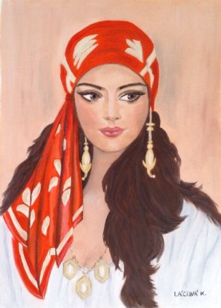 Цыганка рисунок