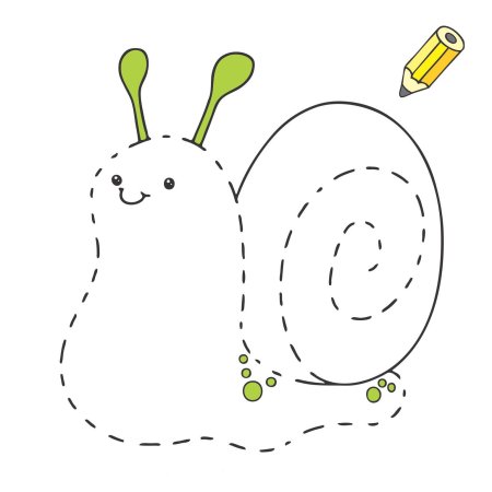 Рисование по контуру для детей