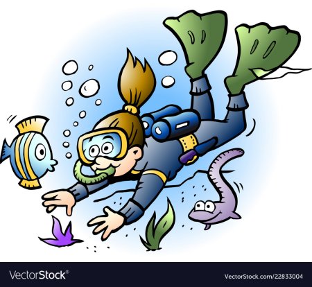 Водолаз мультяшный