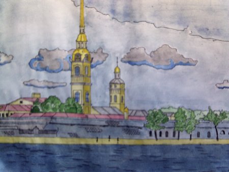 Рисование Петропавловская крепость