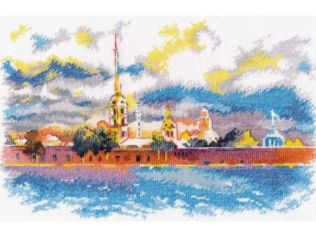 Вышивка крестом Петропавловская крепость
