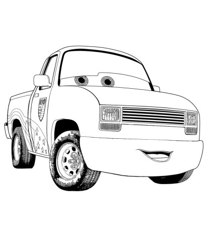 Раскраска Тачки 2