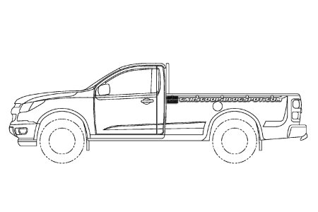 Раскраска пикап d150