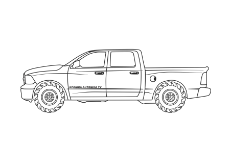 Раскраска пикап Ниссан Навара