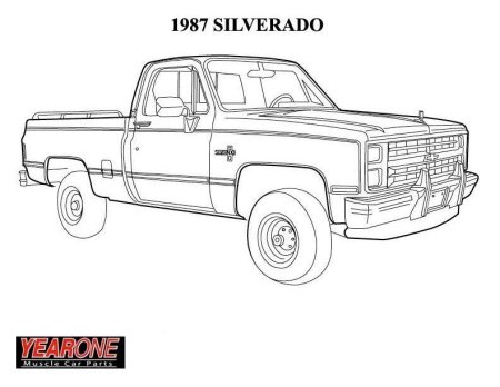 Chevrolet Silverado 1987 чертеж
