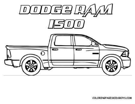 Dodge Ram 1500 рисунок