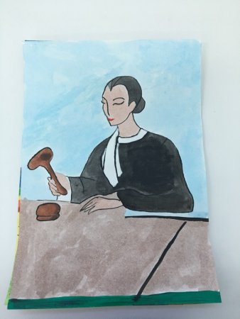 Детский рисунок юрист