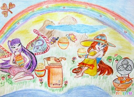 Рисунок на тему пикник