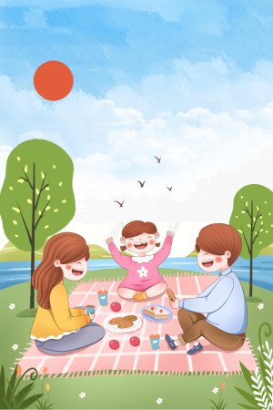 Семья на пикнике