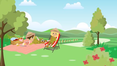 Пикник мультяшный