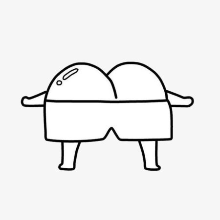 Нарисованная попа