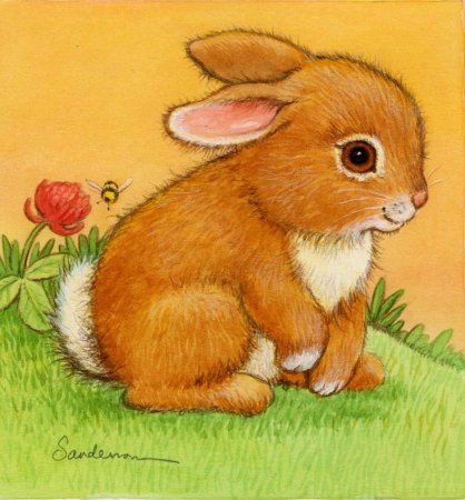 Рисунки животных для детей цветные
