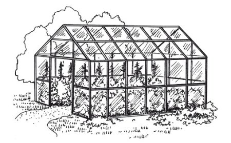 Нарисовать теплицу