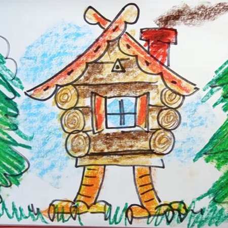 Сказка у зайчика избушка Лубяная а у лисы Ледяная