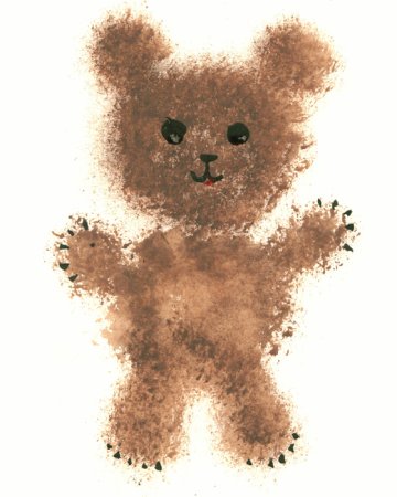 Тычок жесткой полусухой кистью