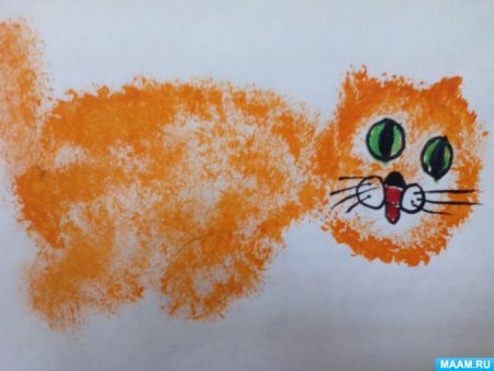 Рисование жесткой кистью