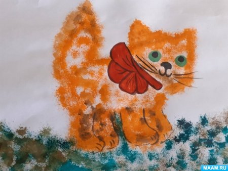 Рисование жесткой кистью