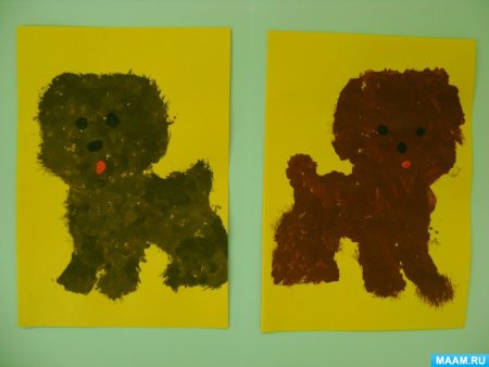 Рисование тычком в средней группе