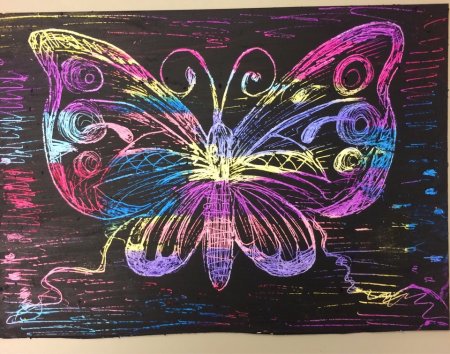 Техника граттаж