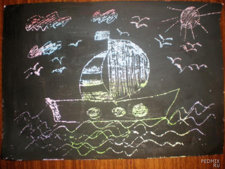 Техника граттаж для детей школьного возраста