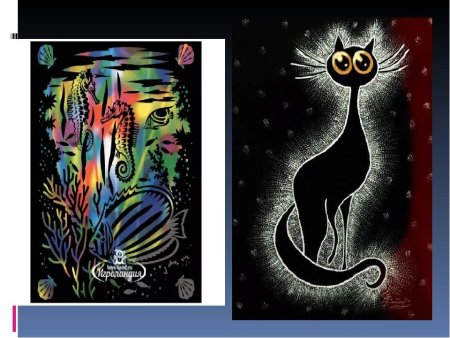 Граттаж техника рисования