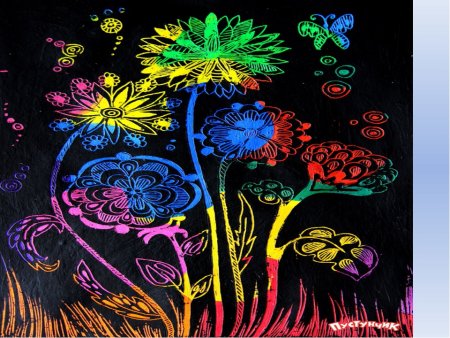 Техника граттаж