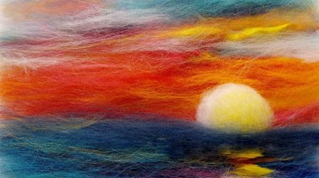 Картины из шерсти для валяния