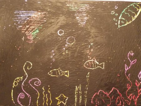 Техника граттаж в детском саду