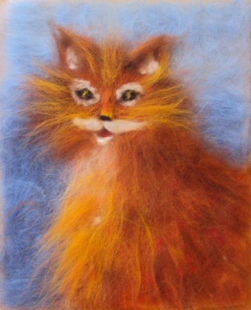 Рисование шерстью